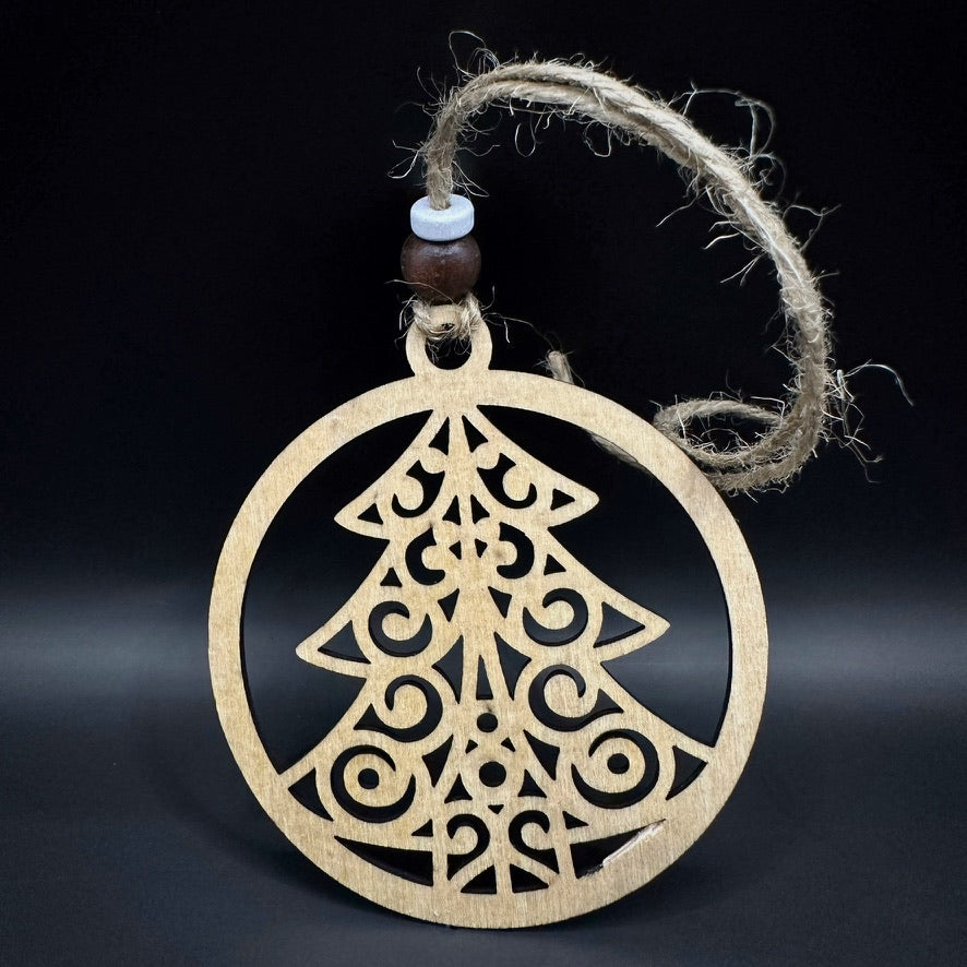 Елха - Дървена коледна украса