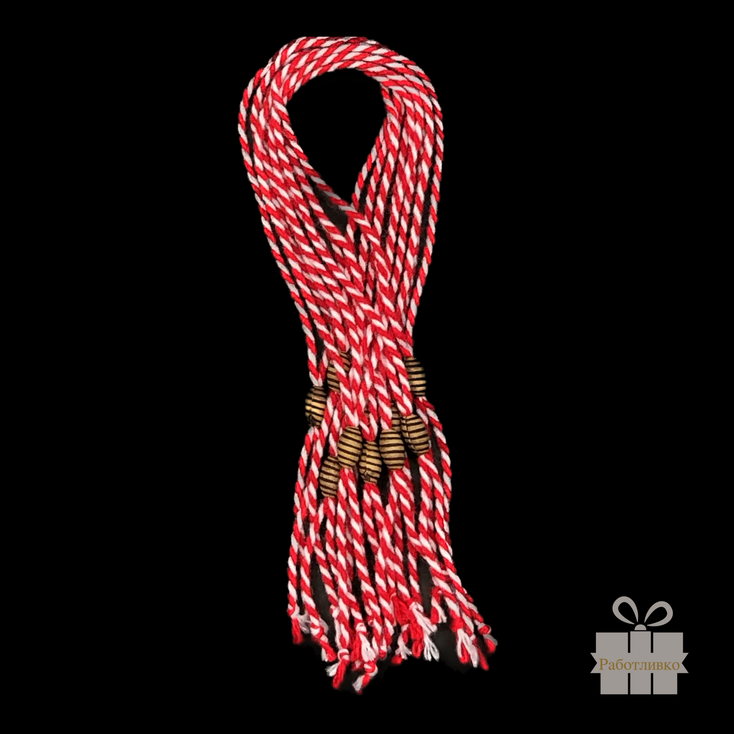 Мартеници с Дървен елемент- 10 броя в пакет