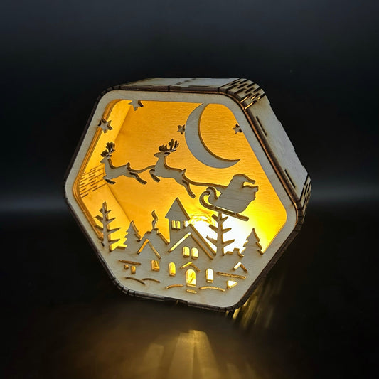 Полет над Град - Коледна дървена украса