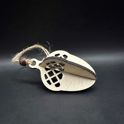 Жълъдче - Дървена коледна украса