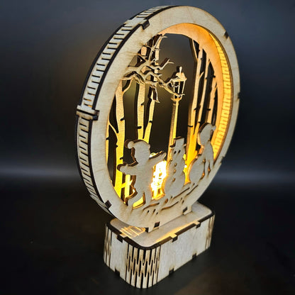 Игри в Снега - Коледна дървена украса