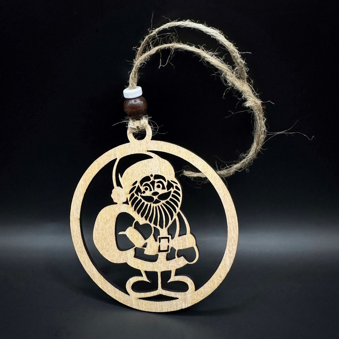 Дядо Коледа - Дървена коледна украса