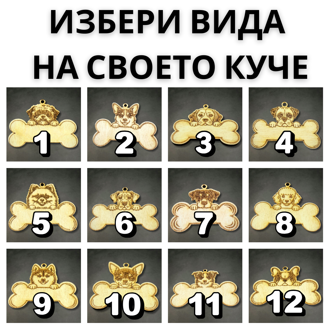 Персонализирана Мартеница за Куче