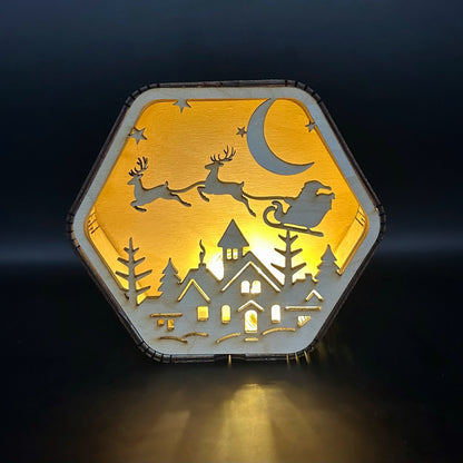 Полет над Град - Коледна дървена украса