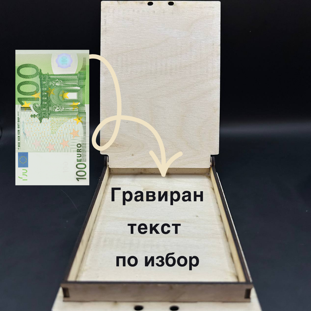 гравиране на вътрешна част на картичка за дипломиране