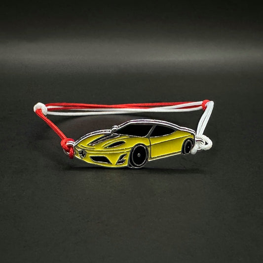 Детска мартеница с жълта кола