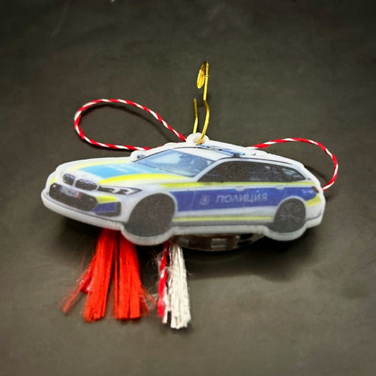 мартеница светеща с полицейска кола