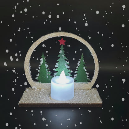 Тиха Коледна Гора - Коледен свещник